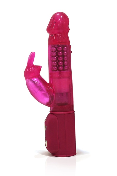 Dorcel Orgasmic Rabbit Pink вибратор-кролик с жемчужным массажем, 25х3.8 см (розовый) 