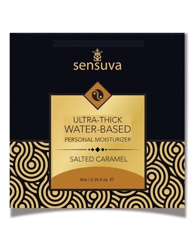 Sensuva - Ultra–Thick Water-Based Salted Caramel - Пробник лубриканта с ароматом соленой карамели, 6 мл. Sensuva (США) (Прозрачный) 