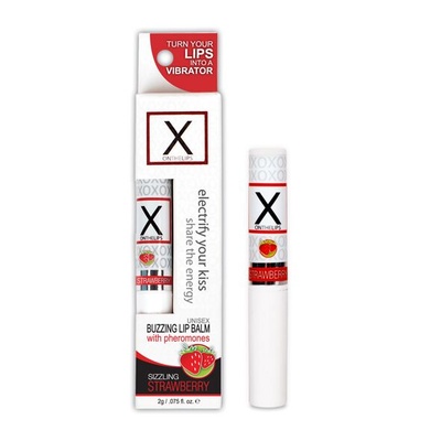 Sensuva - X on the Lips Strawberry - Стимулирующий бальзам для губ с феромонами, клубника Sensuva (США) (Прозрачный) 