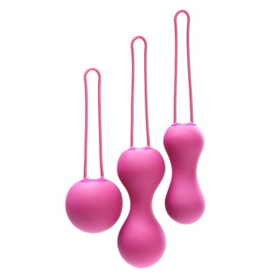 Je Joue Ami - Набор вагинальных шариков, 3,8-3,3-2,7 см, 54-71-100 г (фуксия) Je Joue (Великобритания) 
