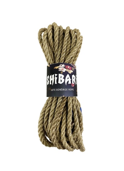 Feral Feelings Shibari Rope, 8 м - Джутовая веревка для Шибари (серая) Feral Feelings (Украина) (Серый) 