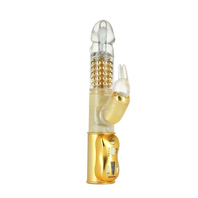 Dorcel Orgasmic Rabbit Gold вибратор-кролик с жемчужным массажем, 25х3.8 см (золотистый) (Золотой) 