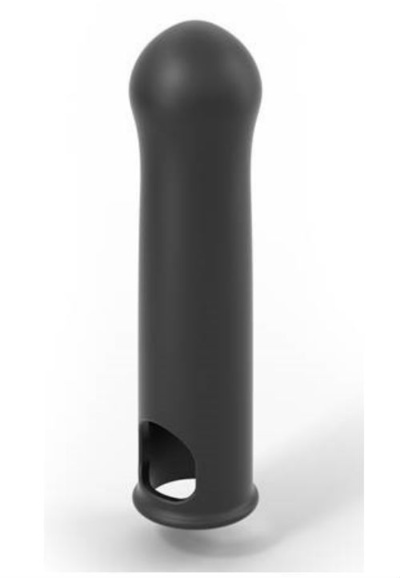 Dorcel Liquid-soft Xtend удлиняющая насадка на член с кольцом для мошонки, +3.8 см (Черный) 