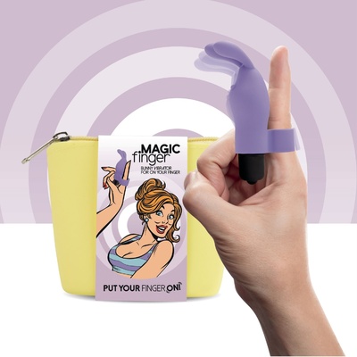 FeelzToys Magic Finger Vibrator - Вибратор на палец, 10х3 см., (фиолетовый) 