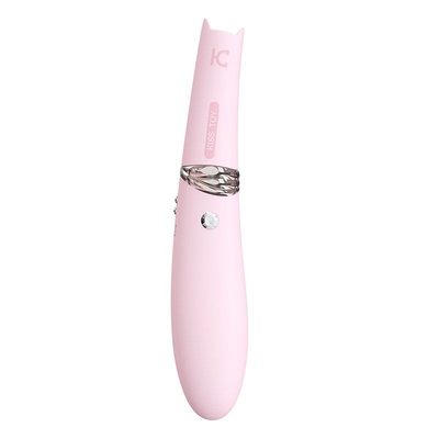 KisToy Miss CC - Вакуумный стимулятор с вибрацией, 18.5х3.6 см., (розовый) 