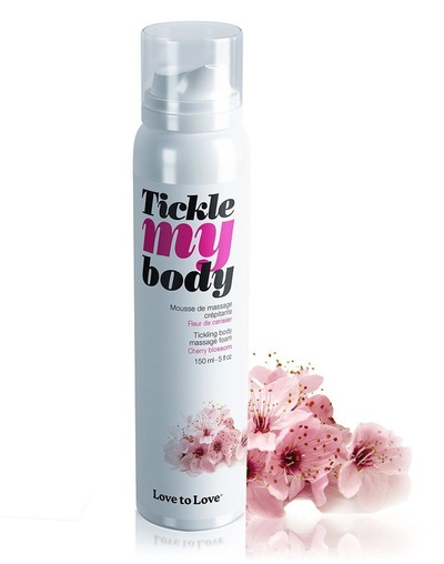 Love To Love Tickle My Body Cherry Blossom - увлажняющая массажная пена, 150 мл. 