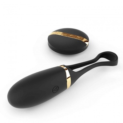 Dorcel Secret Delight Gold виброяйцо с пультом ДУ, турборежимом и голосовым управлением, 7х3.2 см (чёрный) (Черный) 
