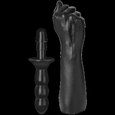 Doc Johnson Titanmen The Fist with Vac-U-Lock Compatible Handle - кулак для фистинга 27.6х7.6 см (чёрный) (Черный) 