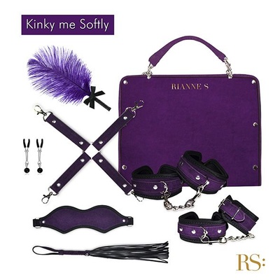 Rianne S Kinky Me Softly подарочный набор для BDSM 8 предметов (фиолетовый) 