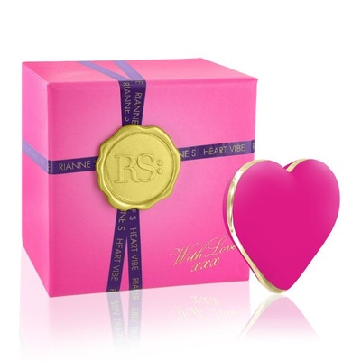 Rianne S: Heart Vibe Rose вибратор-сердечко 10 режимов, (ярко розовый) (Фуксия) 