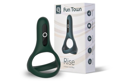 Magic Motion Fun Town Rise Turquoiseдвойное эрекционное кольцо с управлением со смартфона, диаметр 4.5-9 см (зеленый) 