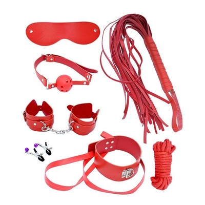 MAI BDSM Starter kit Nº 75 стартовый набор БДСМ аксессуаров из 7 предметов MAI (Испания) (Красный) 