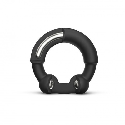 Dorcel Stronger Ring эрекционное кольцо с металлическими вставками, 3.5 см (Черный) 