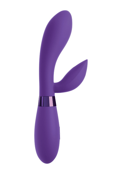 Pipedream OMG Bestever Silicone Vibrator - яркий вибратор-кролик с ушками, 10,2х3,6 см (Фиолетовый) 