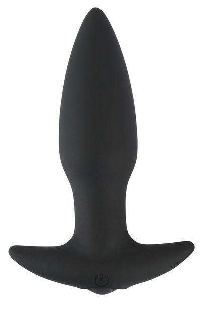 Black Velvets RC Butt Plug анальная пробка с вибрацией и дистанционным управлением, 12.9х3.6 см Orion (Черный) 