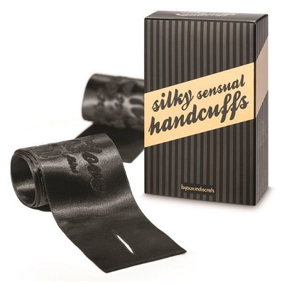Bijoux Indiscrets - Silky Sensual Handcuffs - Наручники-ленты Bijoux Indiscrets (Испания) (Черный) 