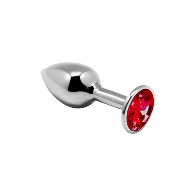 Alive - Mini Metal Butt Plug - Анальная пробка - S, 7х2.8 см (красная) (Красный) 