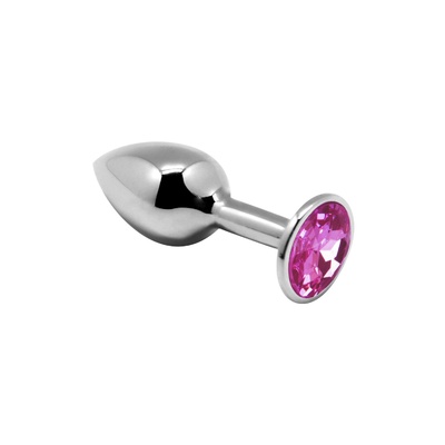 Alive - Mini Metal Butt Plug - Анальная пробка - S, 7х2.8 см (розовая) (Розовый) 