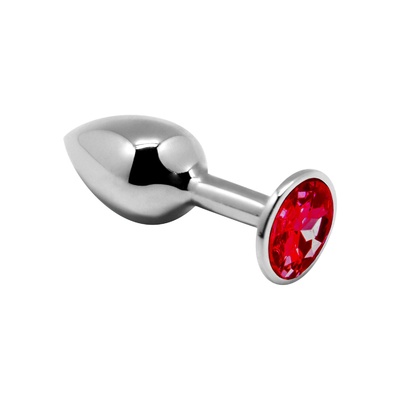 Alive Mini Metal Butt Plug - Анальная пробка - M, 8х3.4 см (красная) (Красный) 