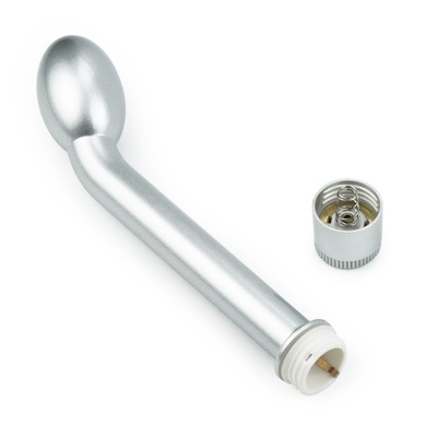 LoveToy G Spot vibrator Silver - Вибратор для точки G, 21х3.5 см (Серый) 