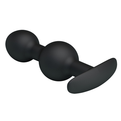 Pretty Love silicone Anal balls Black - Анальна пробка, 10,4 см (черный) LyBaile 