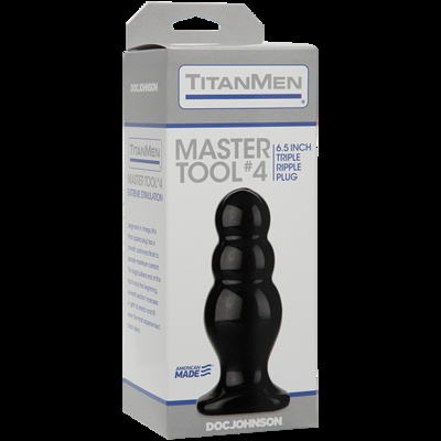 Doc Johnson Titanmen Tools Master - Анальный стимулятор 16.8х6.6 см Doc Johnson (США) (Черный) 