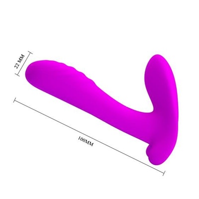 Pretty Love Remote Control Massager Purple - Вибратор, 10х2,2 см (фиолетовый) LyBaile 