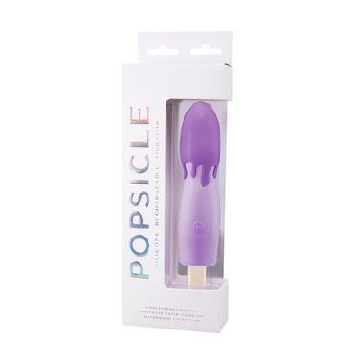 Boss Popsicle Rechargeable Vibe Purple - Вибратор-мороженка, 15.5х4 см (фиолетовый) 
