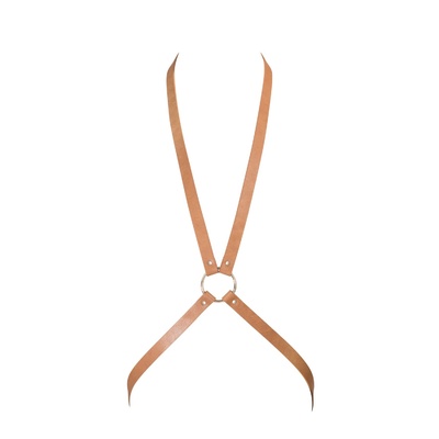 Bijoux Indiscrets MAZE - 8 Harness портупея перекрещенная на груди, OS (коричневый) Bijoux Indiscrets (Испания) 