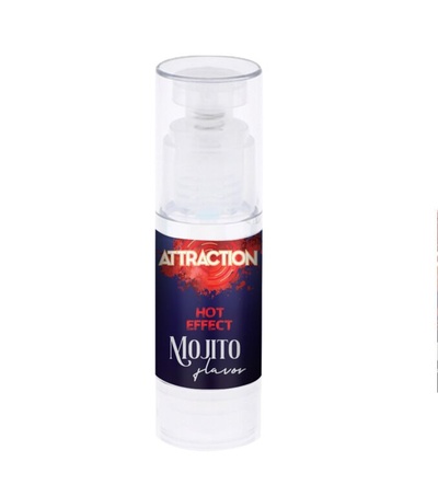 Mai Attraction Hot Effect Mojito - Оральная смазка с согревающим эффектом, 50 мл (мохито) MAI COSMETICS (Прозрачный) 