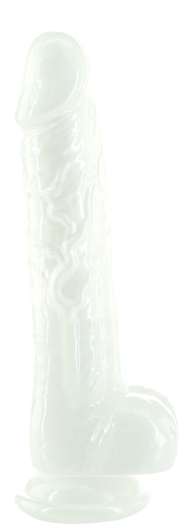 Pearl by Addiction 7.5" Dong фаллоимитатор с перламутровым переливом, 19х3.4 см (Белый) 