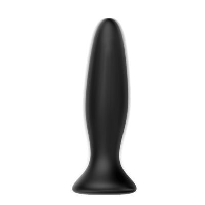 LyBaile Mr.Play Vibrating Butt Plug Black - Анальная пробка с вибрацией, 12.8х3.1 см (чёрный) (Черный) 