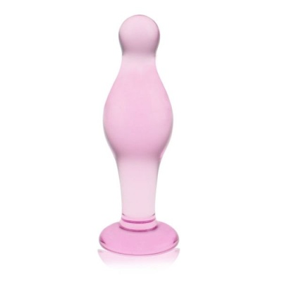 LoveToy - Glass Romance Dildo 4.5 - Фаллоимитатор,11.3х3.7 см (розовый) 