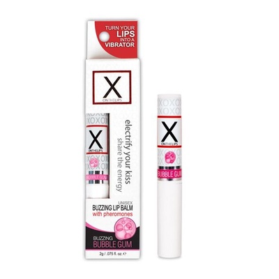 Sensuva - X on the Lips Bubble Gum - Стимулирующий бальзам для губ с феромонами, 2 г (жвачка) Sensuva (США) (Прозрачный) 