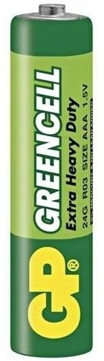 GP Greencell батарейка ААA (24G, R03), 1.5V, 1 шт GP (Гонконг) (Зеленый) 