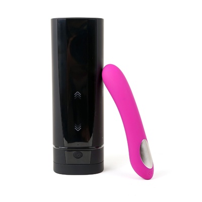 Kiiroo Onyx+ and Pearl 2 Couple Set - Интерактивный набор мастурбатор + стимулятор точки G (розовый) 
