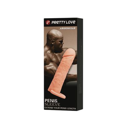 Pretty Love Penis Sleeve Medium Flesh - Насадка на пенис, 16 см (телесный) LyBaile 