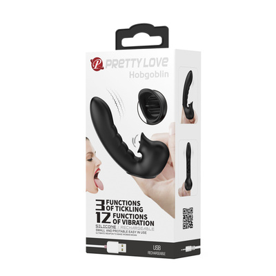 Pretty Love Hobgoblin Finger Vibrator Black - Вибронасадка на палец, 12,5 см (черный) LyBaile 
