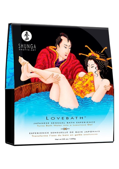 Shunga Lovebath Ocean Temptations - гель для ванны, 650 г. (Голубой) 