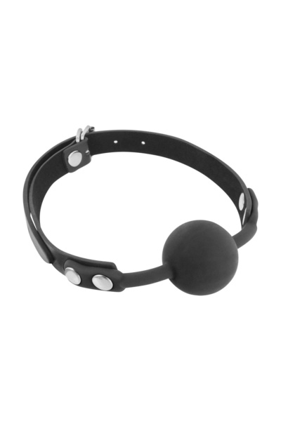 Fetish Tentation Silicone Gag Ball - Классический кляп с силиконовым шариком (черный) 