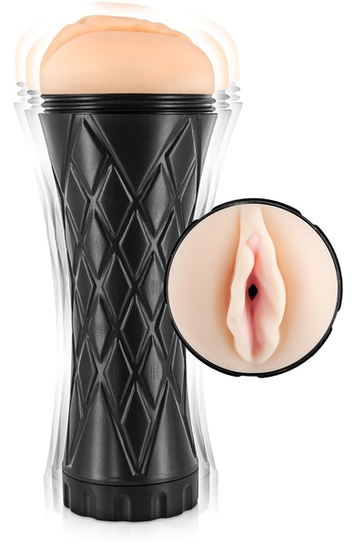 Real Body Real Cup Vagina Vibrating - мастурбатор-вагина, 16 см. (Телесный) 