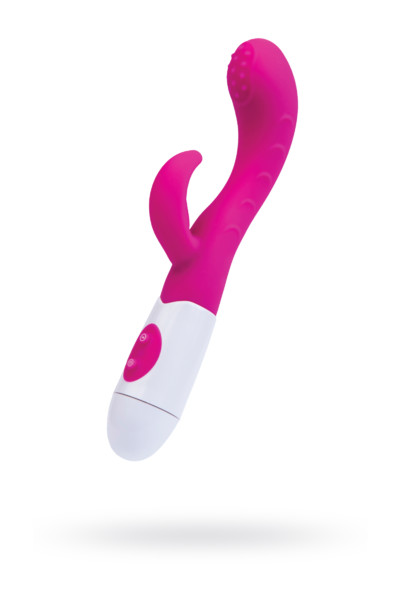 Toyfa A-Toys Nessy - Вибратор с клиторальным стимулятором, 19х2.5 см (розовый) 