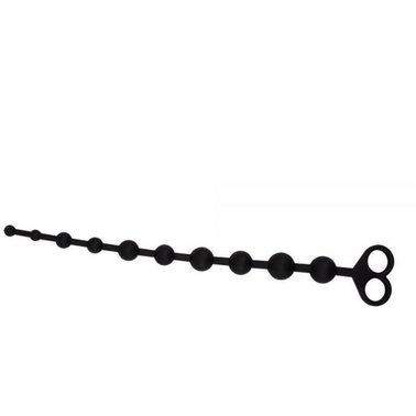 Chisa - Boyfriend Beads - Анальная цепочка, 34х2.5 см (Черный) 