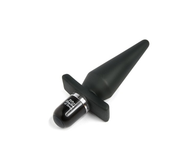 Вибрирующая анальная пробка FSoG Delicious Fullness Vibrating Butt Plug Grey, 3.2 см (чёрный) Fifty Shades of Grey (Черный) 