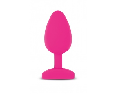 Анатомическая анальная пробка Gvibe Gplug Bioskin 10.5 см (розовый) Gvibe (Fun Toys) 