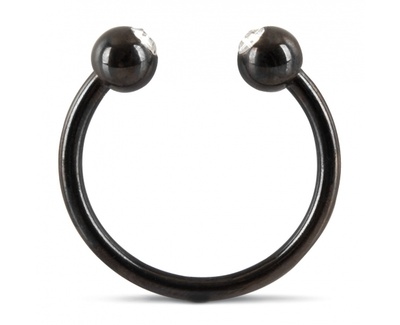 Металлическое кольцо под головку Glans Ring by Rebel, 2.8 см (чёрный) Orion (Черный) 