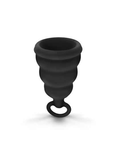 Gvibe Gcup Black силиконовая менструальная чаша с защитой от протечек, 10 мл Gvibe (Fun Toys) (Черный) 