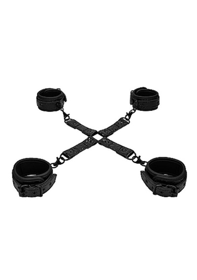 Ouch! Luxury Hogtie крестообразные наручники (оковы, фиксаторы) для рук и ног, чёрный Shotsmedia (Черный) 