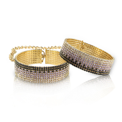 Rianne S Diamond Handcuffs Liz лакшери наручники-браслеты с кристаллами в подарочной упаковке, золотистый (Золотой) 