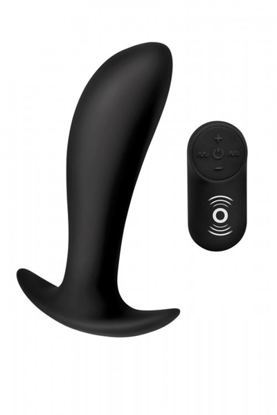 Under Control Prostate Vibrator with Remote Control массажер простаты, 12х3.2 см (чёрный) (Черный) 